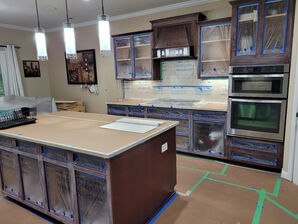 Before & After Cabinet painting in Cary, NC (1)