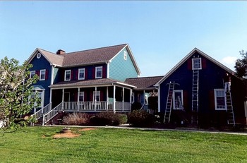Exterior painting in Saxapahaw, NC.
